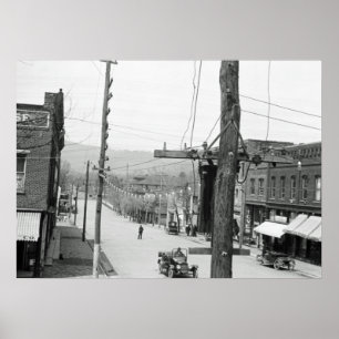 Póster Fotografía de época Asheville Carolina del Norte 1