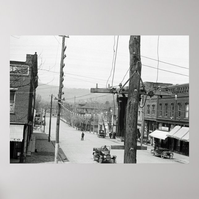 Póster Fotografía de época Asheville Carolina del Norte 1 (Frente)