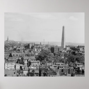 Póster Fotografía de época de Charlestown Massachusetts