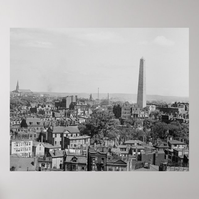 Póster Fotografía de época de Charlestown Massachusetts (Frente)