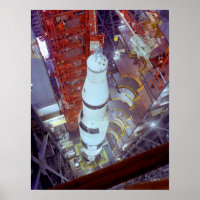 Fotografía de época de Saturno V