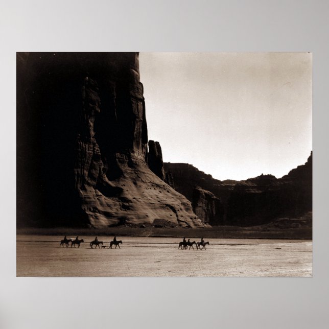 Póster Fotografía de época del Cañón de Chelly (Frente)
