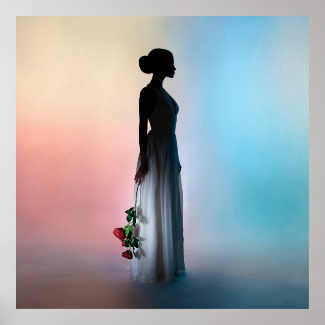 Póster Fotografía de estudio de moda artística de una bel (Frente)