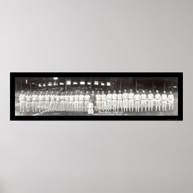 Póster Fotografía de Filadelfia Athletics 1929 (Frente)