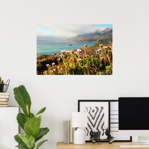 Póster Fotografía de flores del Océano Pacífico