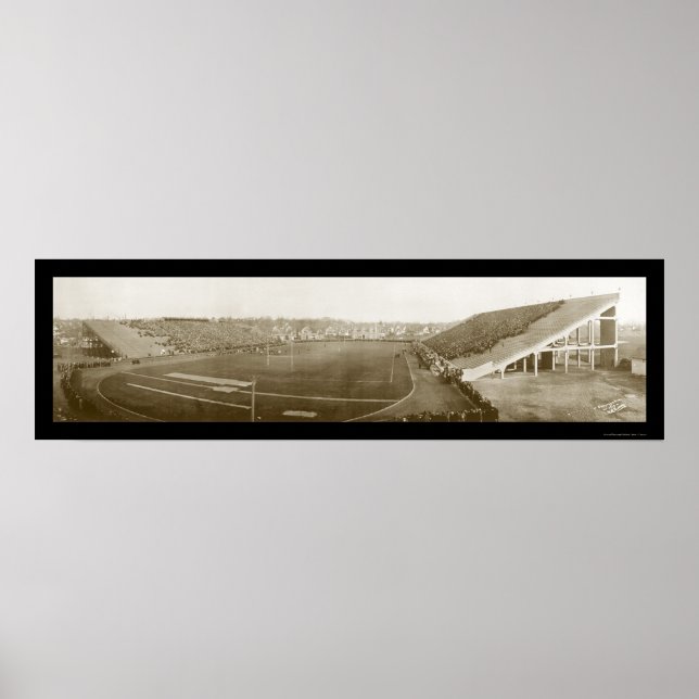 Póster Fotografía de Fútbol Michigan Cornell, 1914 (Frente)