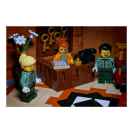 Póster Fotografía de juguetes de hotel feliz