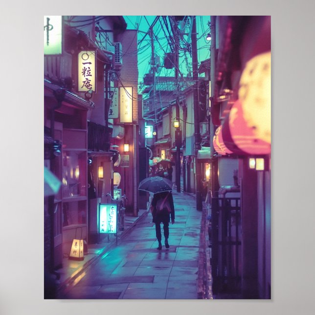 Póster Fotografía de Kyoto Ponto Cho (Frente)