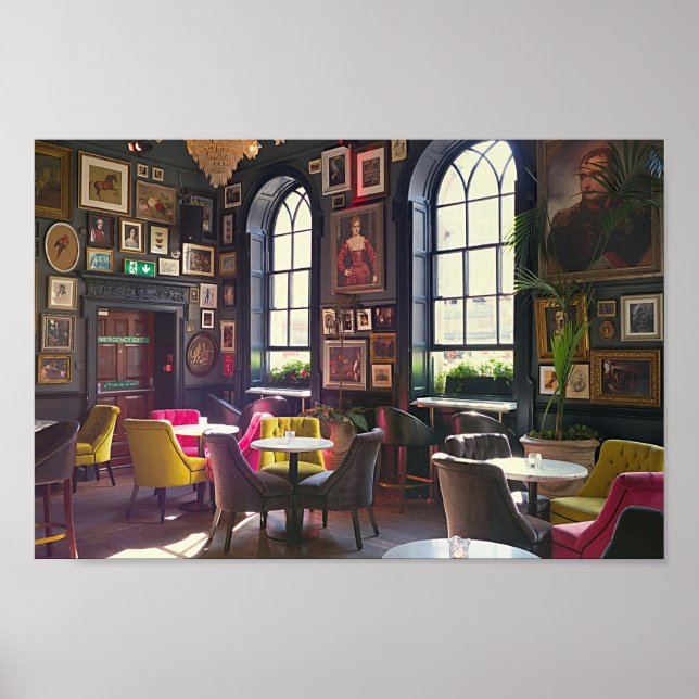 Póster Fotografía de la cafetería Small Talk (Frente)