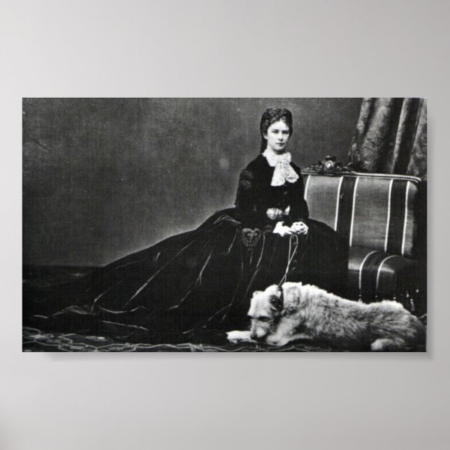 Póster Fotografía de la emperatriz Elisabeth de Austria c (Frente)