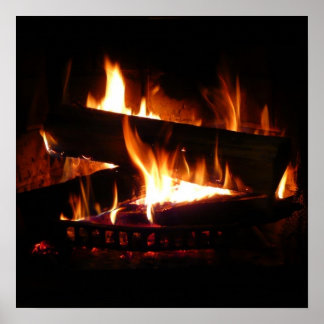 Póster Fotografía de la escena de invierno cálida de la c