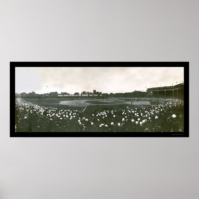 Póster Fotografía de la Serie Mundial de Tigres de 1907 (Frente)