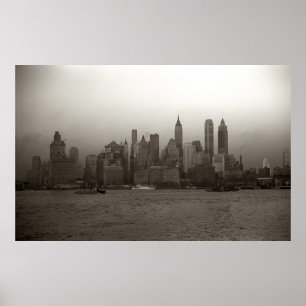 Póster Fotografía de la vieja ciudad de Nueva York (1941)