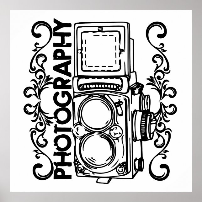 Póster Fotografía de la vieja escuela (Frente)