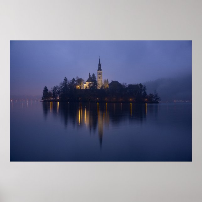 Póster Fotografía de Lake Bled por cARTerART (Frente)