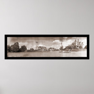 Póster Fotografía de las calles Tacoma WA 1908