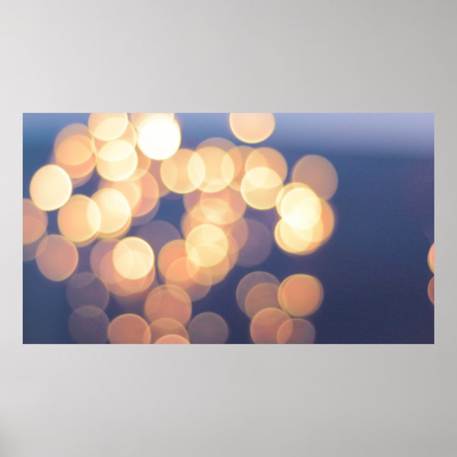Póster Fotografía de las luces en Bokeh (Frente)