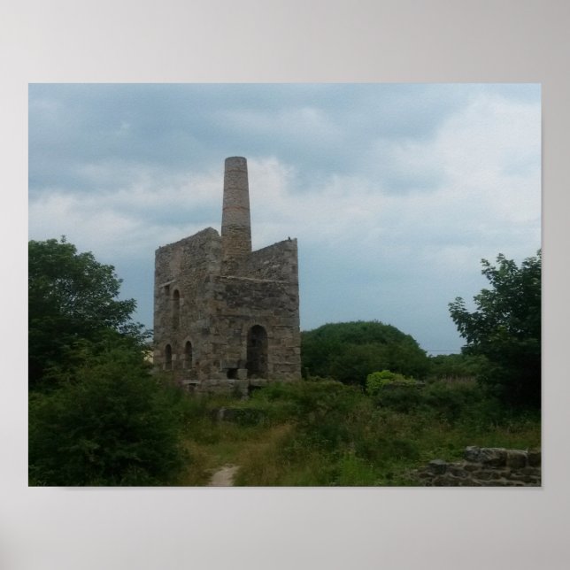 Póster Fotografía de Mina de estaño de Peevor Cornish (Frente)