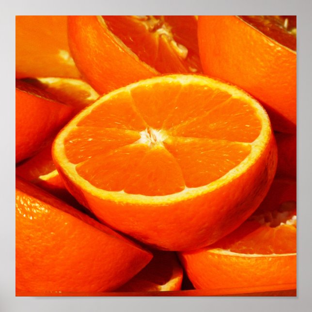 Póster Fotografía de naranjas (Frente)