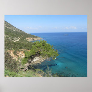 Póster Fotografía de Naturaleza Mediterráneo Montaña y Ma