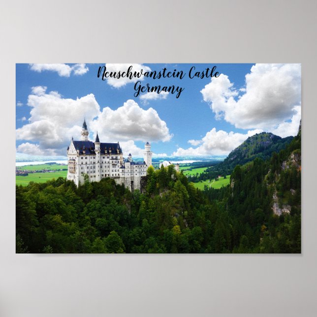 Póster Fotografía de Neuschwanstein Castle Bavaria German (Frente)