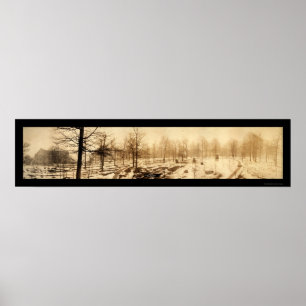 Póster Fotografía de Nieve de Indiana Univ 1909
