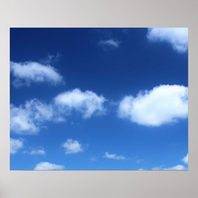 Póster Fotografía de nubes restauradas (Frente)