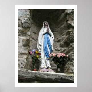 Póster Fotografía de Nuestra Señora de Lourdes