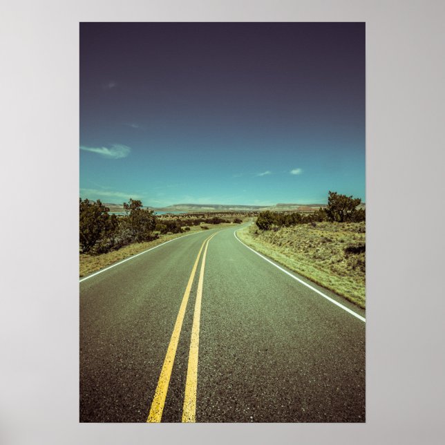 Póster Fotografía de Paisaje del Viaje por Nueva México (Frente)