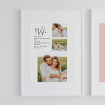 Póster Fotografía de pareja colgante y regalo de esposa r<br><div class="desc">Fotografía de pareja colgante y regalo de esposa romántica</div>