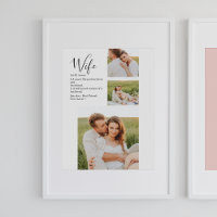 Fotografía de pareja colgante y regalo de esposa r