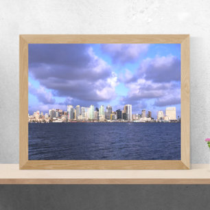 Póster Fotografía de perfil aéreo de San Diego California