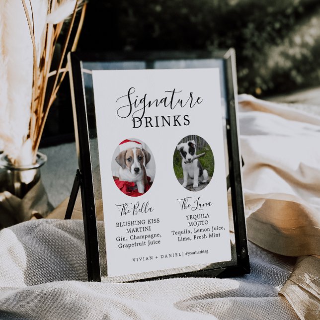 Póster Fotografía de perro minimalista firma bebe Rótulo (Subido por el creador)