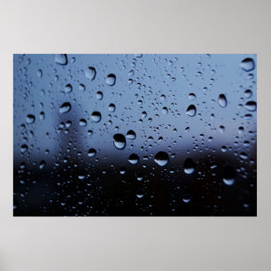 Póster Fotografía de primer plano del agua en espejo
