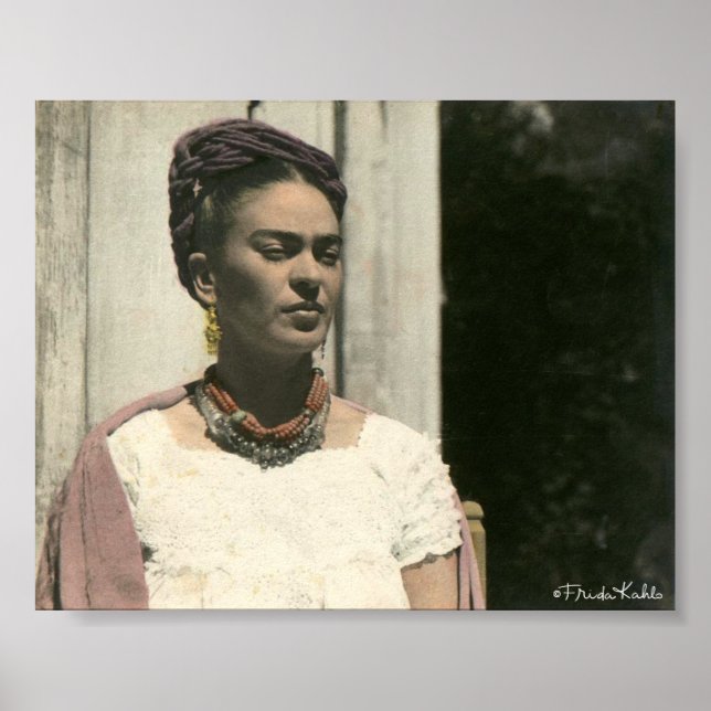 Póster Fotografía de Rubor de Frida Kahlo (Frente)