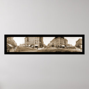 Póster Fotografía de Sioux Falls Calles SD 1907