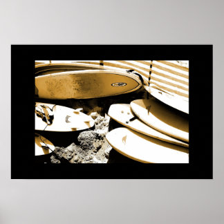 PÓSTER FOTOGRAFÍA DE SURF BOARD