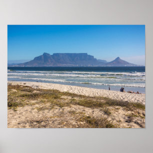 Póster Fotografía de Table Mountain, Ciudad del Cabo