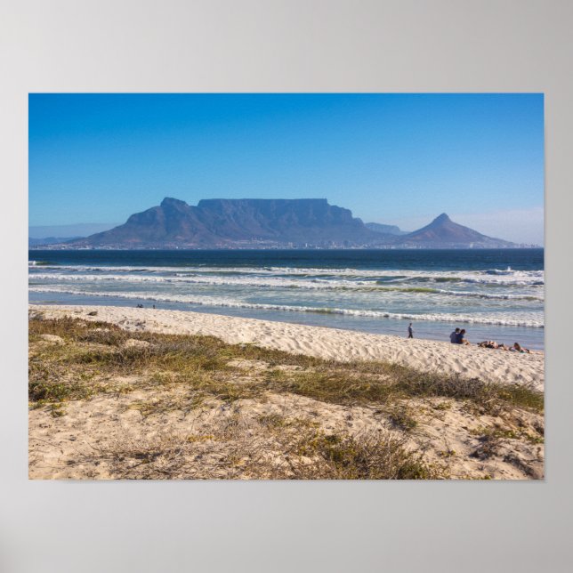 Póster Fotografía de Table Mountain, Ciudad del Cabo (Frente)