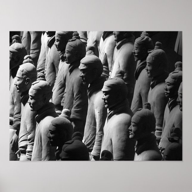 Póster Fotografía de Terracotta Warriors Xian China (Frente)
