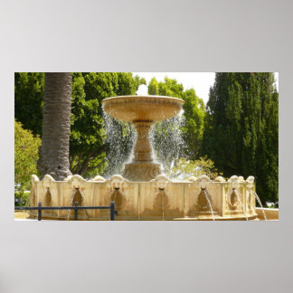 Póster Fotografía de viajes de la Fuente de Sausalito Cal