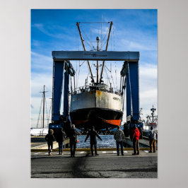Póster Fotografía del Astillero del Puerto de Port Townse