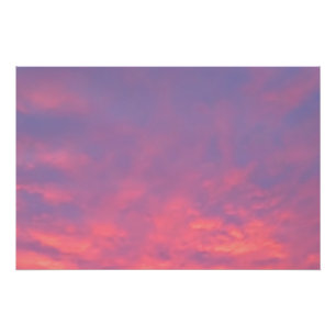 Póster Fotografía del cielo rosa
