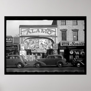 Póster Fotografía del cine del vintage