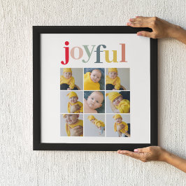 Póster Fotografía del Collage | Colorido y alegre regalo 