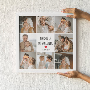 Póster Fotografía del Collage Mi Papá Es Mi Regalo De S