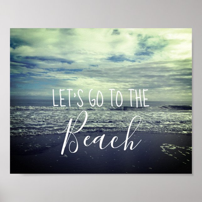 Póster Fotografía del Día de la Playa Fotografía Fotograf (Frente)