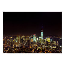 Fotografía del horizonte de Manhattan de noche – N