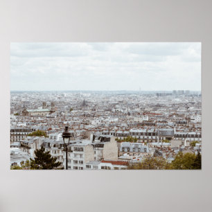 Póster Fotografía del horizonte de París