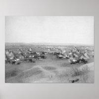 Fotografía del "Hostile Campamento Indio" de Lakot